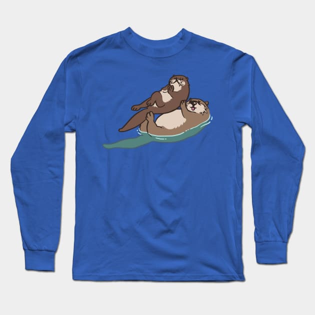 Acroyoga Otter Long Sleeve T-Shirt by huebucket